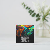 Professionele verfservice vierkante visitekaartje (Staand voorkant)