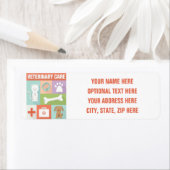 Professionele veterinaire pictogrammen ontworpen etiket (Insitu)