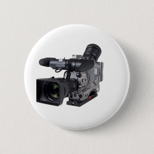 professionele videocamera ronde button 5,7 cm (Voorkant)