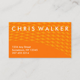 professionele visitekaartjes met een Oranje diaman