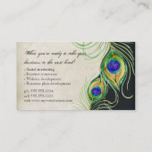 Professionele Visitekaartjes - Peacock Feathers (Achterkant)