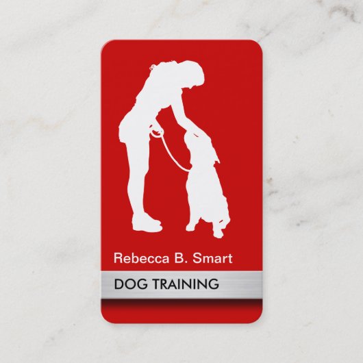 Professionele Visitekaartjes voor Dog Trainer (Voorkant)