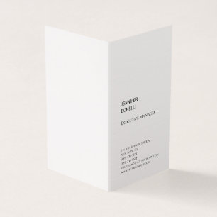 Professionele vlakke minimalistische moderne linne visitekaartjes