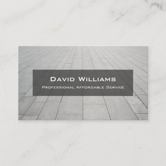 Professionele vloerbedekking en Visitekaartje van  (Voorkant)