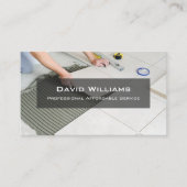 Professionele vloerbedekking en Visitekaartje van  (Voorkant)