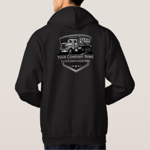 Professionele Vrachtwagen Transport Onderneming Hoodie