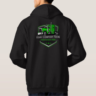 Professionele Vrachtwagen Transport Onderneming Hoodie