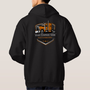 Professionele Vrachtwagen Transport Onderneming Hoodie