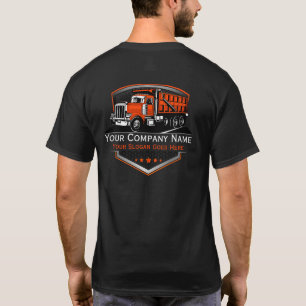 Professionele Vrachtwagen Transport Onderneming T-shirt