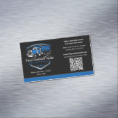 Professionele vrachtwagentransportbedrijf QR-code Magnetisch Visitekaartje (Voorbeeld)