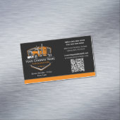 Professionele vrachtwagentransportbedrijf QR-code Magnetisch Visitekaartje (Voorbeeld)