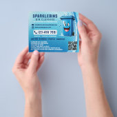 Professionele vuilreiniging flyer (Hand)