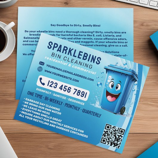 Professionele vuilreiniging flyer