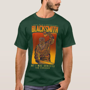 Professionele vuursmeedmachine Knife Blacksmith T T-shirt