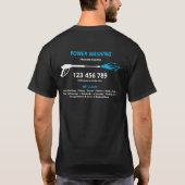 Professionele wasmiddeldruk t-shirt (Achterkant)