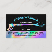 Professionele wasmiddeldruk visitekaartje (Voorkant)