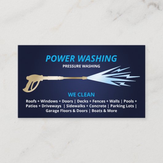 Professionele wasmiddeldruk visitekaartje (Voorkant)