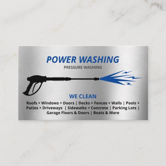 Professionele wasmiddeldruk visitekaartje (Voorkant)