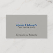 Professionele wasservice voor druk visitekaartje (Achterkant)