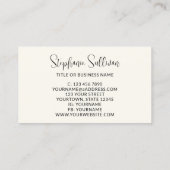 Professionele Wildflower Visitekaartje (Achterkant)