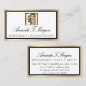 Professionele wimper haarverlenging Brows Gold Lux Visitekaartje (Voorkant / Achterkant)