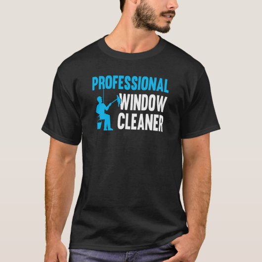 Professionele Windows Cleaner T-shirt (Voorkant)