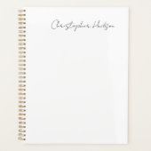 Professionele Witte Duidelijke Creatieve Chic Kall Planner (Voorkant)