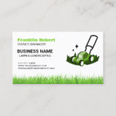 Professionele witte groene tuinverzorging en lands visitekaartje (Voorkant)