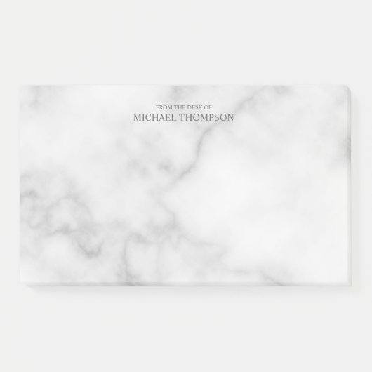 Professionele witte marmer post-it® notes (Voorkant)