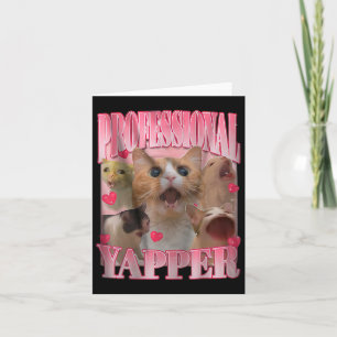 Professionele Yapper Kat Grappig Vreemd Specifiek  Kaart