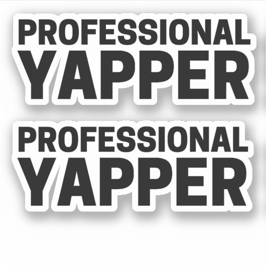 Professionele Yapper Sticker (Voorkant)