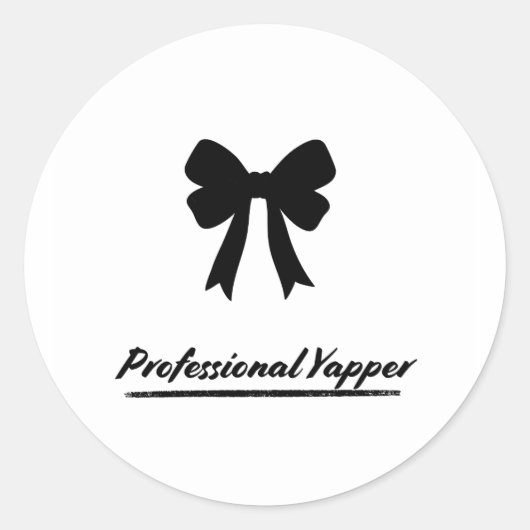 Professionele Yapper - Sticker (Voorkant)