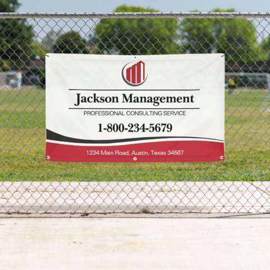 Professionele zakelijke banner met uw Logo (Insitu)