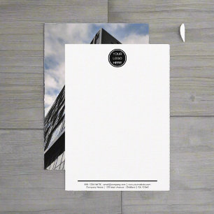 Professionele Zakelijke Logo Bedrijf Foto Notitiekaartje