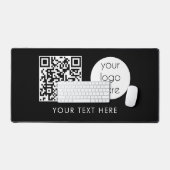 Professionele zakelijke Logo - QR-code en -tekst Bureaumat (Keyboard & Muis)