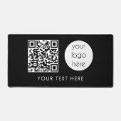 Professionele zakelijke Logo - QR-code en -tekst Bureaumat (Voorkant)
