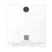 Professionele zakelijke Logo QR Code Promotie Notitieblok (Voorkant)