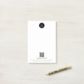 Professionele zakelijke Logo QR Code Promotie Post-it® Notes (Op bureau)