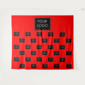 Professionele zakelijke Logo Red Fair-achtergrond Wandkleed (Voorkant (horizontaal))