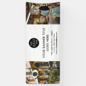 Professionele Zakelijke Logo Wit Minimalistische F Spandoek (Verticaal)