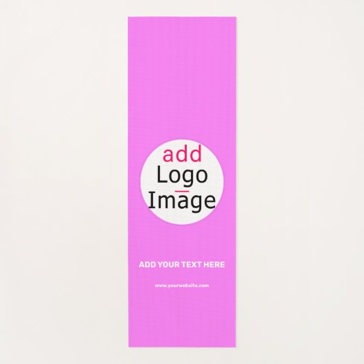 Professionele  zakelijke merken Deep Pink Yogamat (Voorkant)