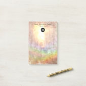 Professionele zakelijke neutrale gekleurde Logo 4x Post-it® Notes (Op bureau)