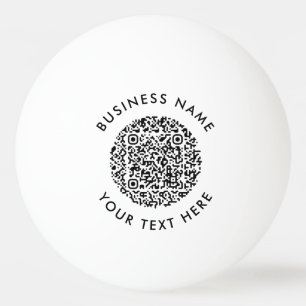 Professionele Zakelijke QR Code Logo Minimale Eenv Pingpongballen