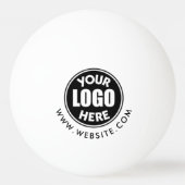 Professionele Zakelijke QR Code Logo Minimale Eenv Pingpongballen (Achterkant)