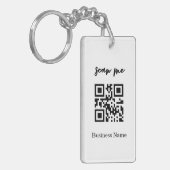 Professionele zakelijke QR-code Logo Sleutelhanger (Voorkant Links)