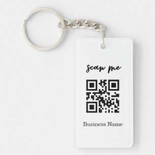 Professionele zakelijke QR-code Logo Sleutelhanger