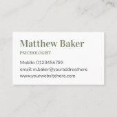 Professionele zomerstream foto kalm visitekaartje (Achterkant)