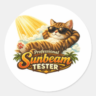 Professionele Zonnestraal Tester Kat Sticker