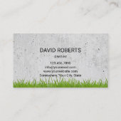 Professionele zorg en landschapsontwerp visitekaartje (Achterkant)