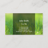 Professionele zorg en landschapsontwerp visitekaartje (Achterkant)